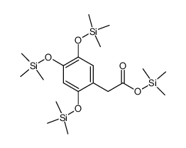 2,4,5-Tris[(trimethylsilyl)oxy]benzeneacetic acid trimethylsilyl ester结构式