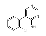 4-Pyrimidinamine,5-(2-chlorophenyl)-结构式