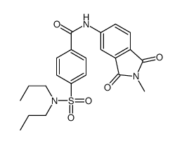 4-(dipropylsulfamoyl)-N-(2-methyl-1,3-dioxoisoindol-5-yl)benzamide结构式