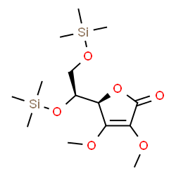 2-O,3-O-Dimethyl-5-O,6-O-bis(trimethylsilyl)-L-ascorbic acid structure