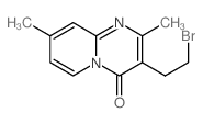 9-(2-bromoethyl)-4,8-dimethyl-1,7-diazabicyclo[4.4.0]deca-2,4,6,8-tetraen-10-one结构式