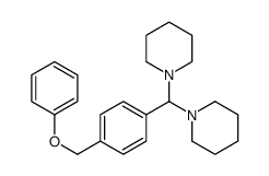 1-[[4-(phenoxymethyl)phenyl]-piperidin-1-ylmethyl]piperidine结构式