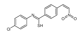 N-(4-chlorophenyl)-4-(2-nitroethenyl)benzenecarbothioamide Structure