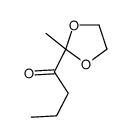 1-(2-methyl-1,3-dioxolan-2-yl)butan-1-one结构式