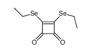 3,4-bis(ethylselanyl)cyclobut-3-ene-1,2-dione Structure