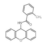 2-methyl-N-(9H-xanthen-9-yl)benzamide结构式