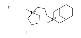 3-methyl-3-[3-(1-methylpyrrolidin-1-ium-1-yl)propyl]-3-azoniabicyclo[3.3.1]nonane,diiodide Structure