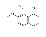 5-Methyl-7-methoxy-8-hydroxy-tetralon-(1)结构式