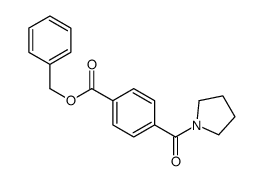 benzyl 4-(pyrrolidine-1-carbonyl)benzoate Structure