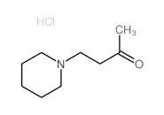 2-Butanone,4-(1-piperidinyl)-, hydrochloride (1:1) structure