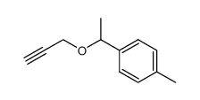 1-methyl-4-(1-prop-2-ynyloxy-ethyl)-benzene结构式