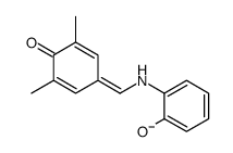 2-[(3,5-dimethyl-4-oxocyclohexa-2,5-dien-1-ylidene)methylamino]phenolate Structure