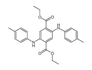 2,5-Bis[(4-methylphenyl)amino]-1,4-benzenedicarboxylic acid diethyl ester structure