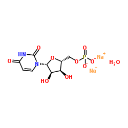 Sodium 5'-O-phosphonatouridine hydrate (2:1:1) Structure