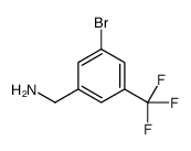 (3-bromo-5-(trifluoromethyl)phenyl)methanamine Structure