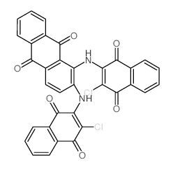 9,10-Anthracenedione,1,2-bis[(3-chloro-1,4-dihydro-1,4-dioxo-2-naphthalenyl)amino]- structure