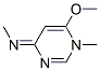 Methanamine, N-(6-methoxy-1-methyl-4(1H)-pyrimidinylidene)- (9CI) structure