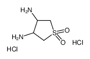 Tetrahydro-3,4-thiophenediamine 1,1-dioxide dihydrochloride Structure