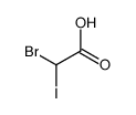 Bromoiodoacetic acid structure