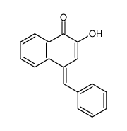 4-benzylidene-2-hydroxy-4H-naphthalen-1-one结构式