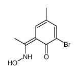 2-bromo-6-[1-(hydroxyamino)ethylidene]-4-methylcyclohexa-2,4-dien-1-one结构式