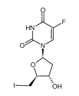 2',5'-dideoxy-5'-iodo-5-fluorouridine结构式