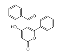 5-benzoyl-4-hydroxy-6-phenylpyran-2-one Structure