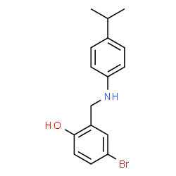 4-BROMO-2-[(4-ISOPROPYLANILINO)METHYL]BENZENOL structure