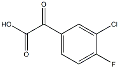 2-(3-氯-4-氟苯基)-2-氧代乙酸结构式