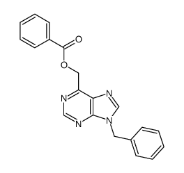 6-(benzoyloxymethyl)-9-benzylpurine结构式