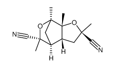 4,8-dicyano-1,2,4,8-tetramethyl-3,9-dioxatricyclo-[5.2.1.02,6]decane Structure