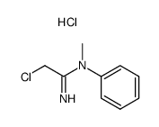 N-methyl-N-phenylchloroacetamidinium hydrochloride结构式