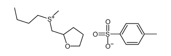 butyl-methyl-(oxolan-2-ylmethyl)sulfanium,4-methylbenzenesulfonate结构式