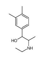 Benzenemethanol, alpha-[1-(ethylamino)ethyl]-3,4-dimethyl- (9CI) structure