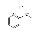 lithium 2-(N-methyl-N-(2-pyridyl))-amide结构式