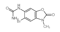 (5-bromo-3-methyl-2-oxo-benzooxazol-6-yl)urea Structure