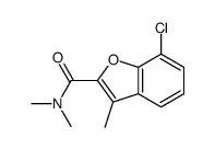 7-Chloro-N,N,3-trimethyl-2-benzofurancarboxamide结构式