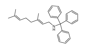 N-geranyl tritylamine Structure