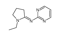 (E)-1-ethyl-N-pyrimidin-2-ylpyrrolidin-2-imine结构式