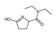 ()-N,N-diethyl-5-oxopyrrolidine-2-carboxamide结构式