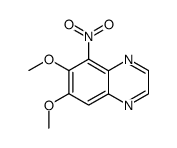 6,7-dimethoxy-5-nitro-quinoxaline Structure