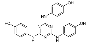 p,p',p''-(1,3,5-triazine-2,4,6-triyltriimino)trisphenol Structure