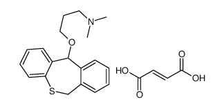 (E)-but-2-enedioic acid,3-(6,11-dihydrobenzo[c][1]benzothiepin-11-yloxy)-N,N-dimethylpropan-1-amine结构式