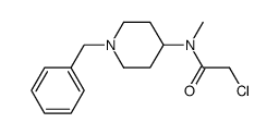 N-(1-benzylpiperidin-4-yl)-2-chloro-N-methylacetamide Structure