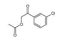 [2-(3-chlorophenyl)-2-oxoethyl] acetate Structure