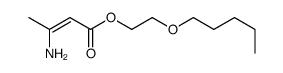 2-pentoxyethyl 3-aminobut-2-enoate结构式