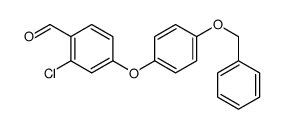 2-chloro-4-(4-phenylmethoxyphenoxy)benzaldehyde结构式