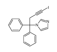 1-(4-iodo-1,1-diphenylbut-3-ynyl)imidazole结构式