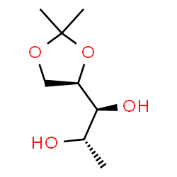 D-​Ribitol, 1-​deoxy-​4,​5-​O-​(1-​methylethylidene)​-结构式