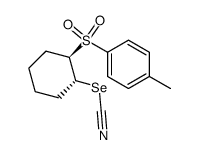 trans-2-(p-tolylsulfonyl)cyclohexyl selenocyanate Structure